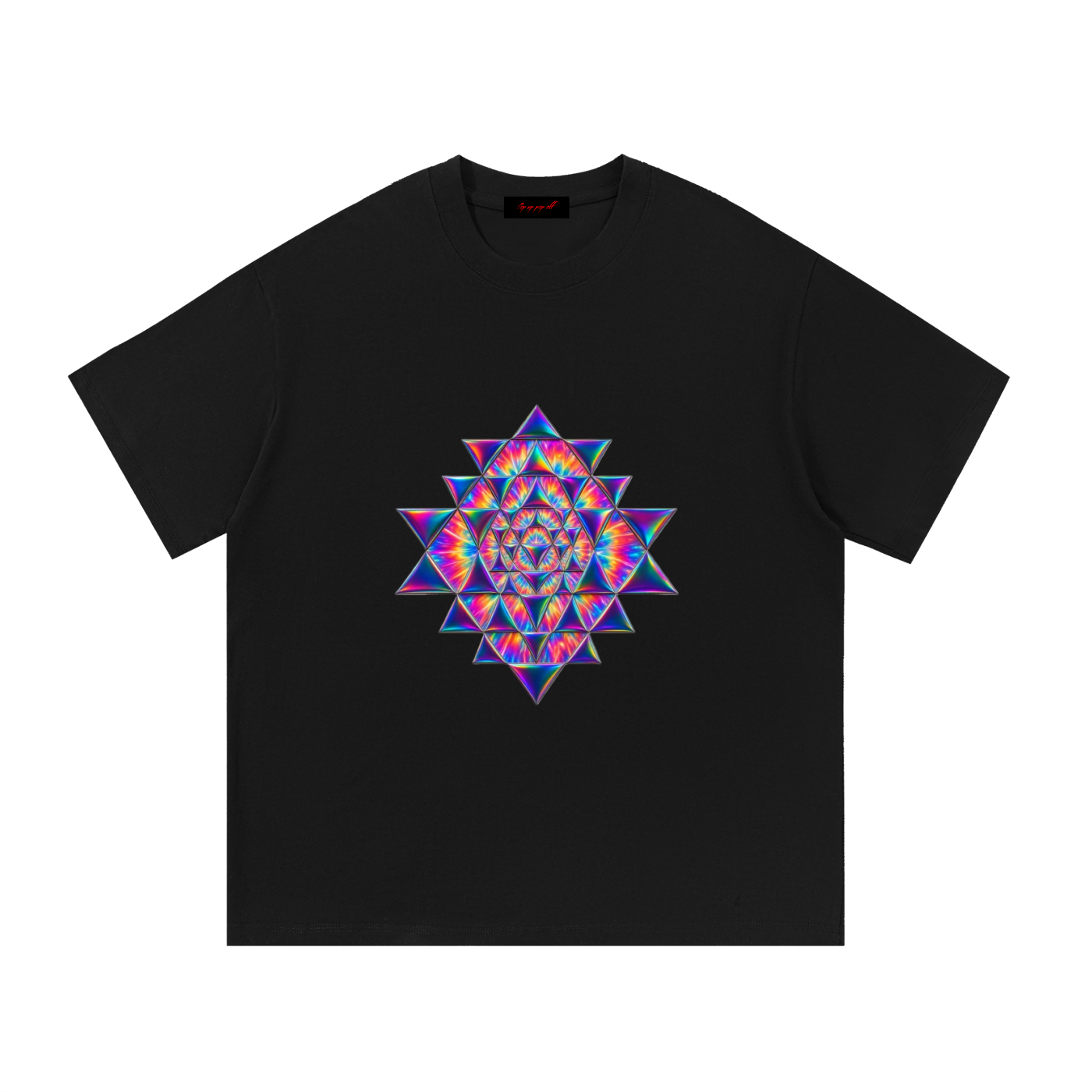Psychedelic Sacred Geometry Essential Cotton T-Shirt