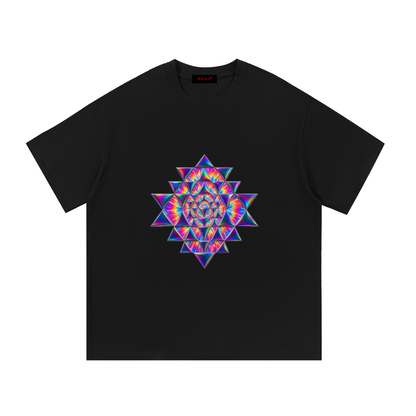 Psychedelic Sacred Geometry Essential Cotton T-Shirt