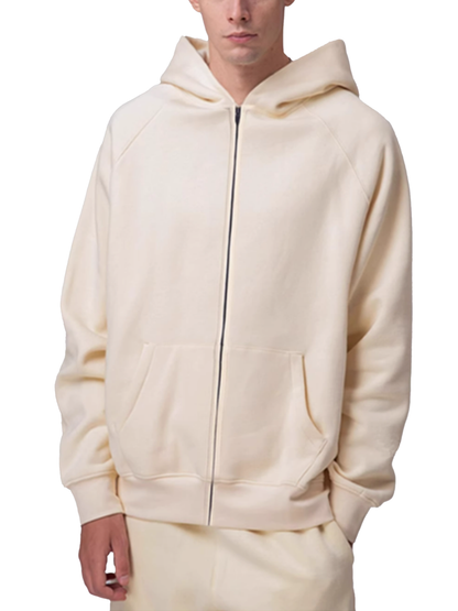 Pop Up Pop Off Luxury Fleece Zip Hoodie