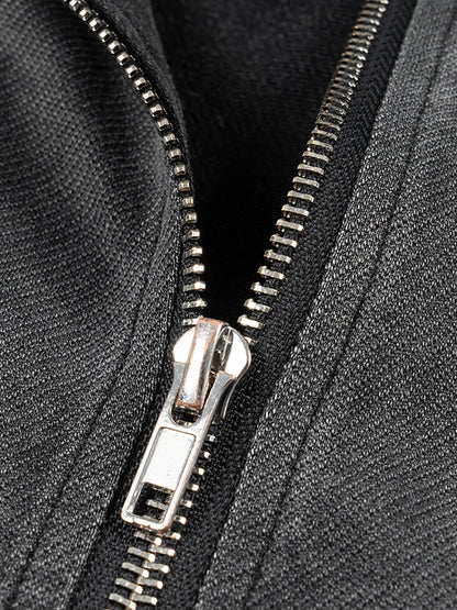 Pop Up Pop Off Vintage Washed Zip-Up Hooded Tank Top