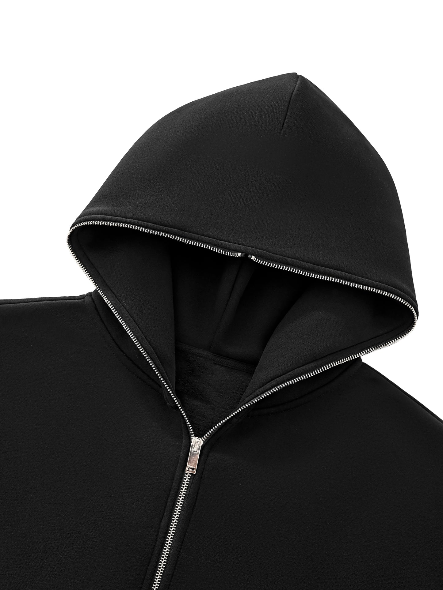Eleven Sacred Geometry Glyphs Fleeced Full-Zip Hoodie